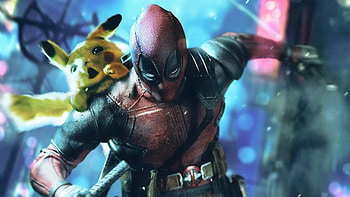 Deadpool Pika, deadpool, pikachu, deviantart, superheroes, artwork, digital-art HD wallpaper