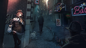 Volga On Street Hiding Azur Lane HD wallpaper