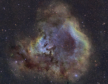 NGC 7822 in Cepheus, galaxy, fun, space, cool, stars HD wallpaper