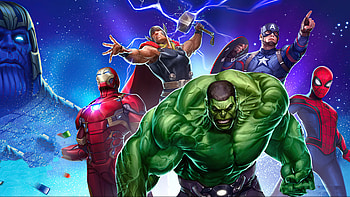 Marvel Puzzle Quest 2020 , marvel-puzzle-quest, marvel, games, hulk, thor, iron-man HD wallpaper