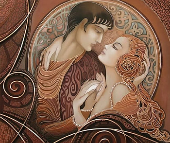 Love, art, beautiful, paintings, people HD wallpaper