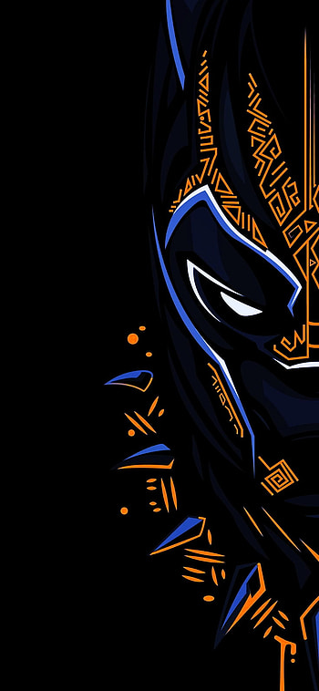 Black panther, neon HD phone wallpaper