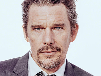 Captivating performer, Ethan Hawke portrait, Actor's charm, Hollywood icon HD wallpaper