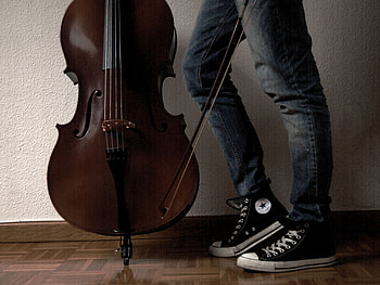 Musical footwear, Cello shoes, Stringed instrument fashion, Unique style HD wallpaper