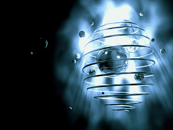planet magnetic wave!, black and blue, planets, light HD wallpaper
