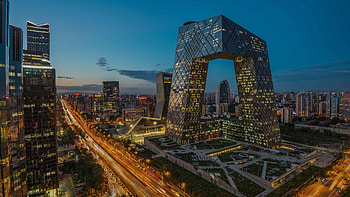 Beijing skyline, Cityscape , Urban landscape, City's iconic silhouette HD wallpaper