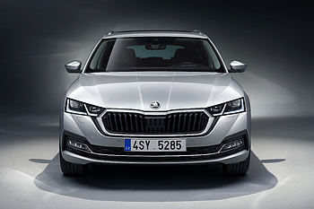 White sedan, Skoda Octavia Combi HD wallpaper