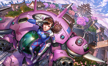 Dva Overwatch Art, dva-overwatch, overwatch, games, artwork, artist, digital-art, deviantart HD wallpaper