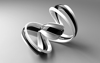 3D, Figure, Spiral, Bent, Curved, Strip HD wallpaper