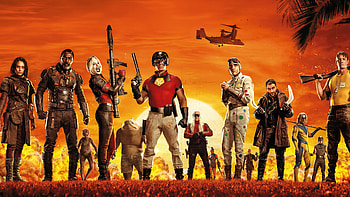 Suicide Squad, Villainous ensemble, Action-packed film, Squad logo HD wallpaper