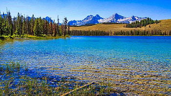 Little Redfish Lake, Idaho HD wallpaper