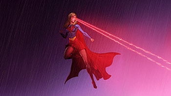 Supergirl Eyes Of Power, supergirl, superheroes, artwork, art, digital-art, ai, artstation HD wallpaper