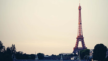 Eiffel Tower, Paris panorama, Majestic structure, Nighttime allure HD wallpaper