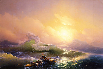 Ninth Wave masterpiece, Ivan Aivazovsky, Maritime theme, Captivating seascape HD wallpaper