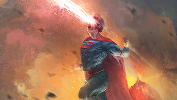 Superman Laser Eye Art, superman, superheroes, artwork, digital-art, artstation HD wallpaper