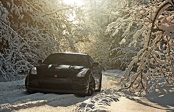 Transport, Auto, Winter HD wallpaper