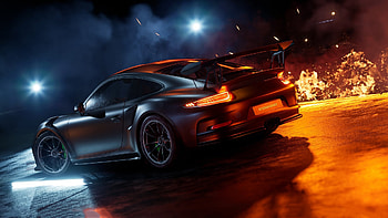 Porsche 911 Sport Car Rear, porsche-911, porsche, cars, 2018-cars, behance, artist HD wallpaper
