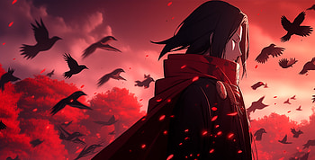Itachi Uchiha Silhouette - Naruto, Itachi Uchiha, Anime, Naruto HD wallpaper