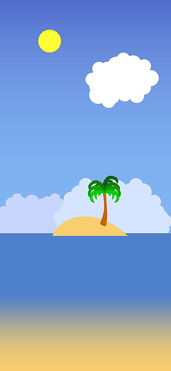 Drowning, cloud, sky, new, minimal, blue, chill, sea HD phone wallpaper
