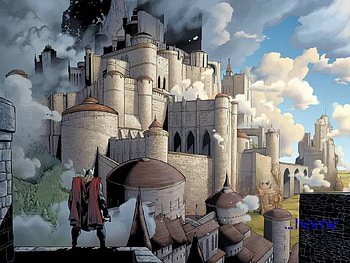 Thor, comic, castle, fantasy HD wallpaper