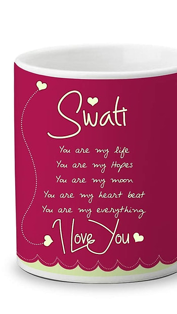 S Name, Swati, mug, love HD phone wallpaper