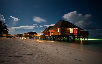 Beach Night 520741 HD wallpaper