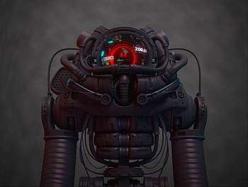 Robot, digital art HD wallpaper