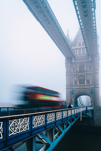 Cities, Architecture, Building, Fog, Long Exposure, Bridge HD phone wallpaper