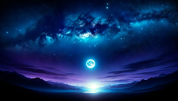 Moonlit Starry Night Sky, starry sky, night, moon HD wallpaper