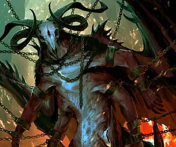 Chained Demon, fantasy, demon HD wallpaper