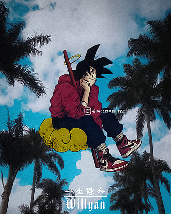 Goku, cloud, naruto, sky, Christmas, dragon ballz, dregon ball, anime HD phone wallpaper