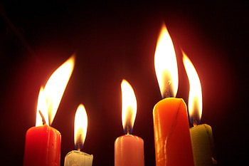 Fire, Candles, Dark, Flame, Miscellanea, Miscellaneous HD wallpaper