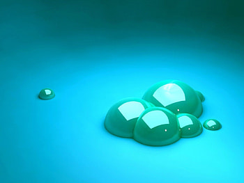 Bubbles, Drops, 3D, Form HD wallpaper