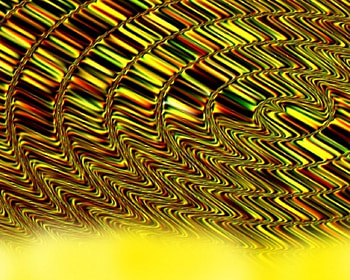 Gold in waves, artwork, waves, object, gold HD wallpaper