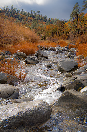 Landscape, Nature, Rivers, Trees, Stones, Autumn HD phone wallpaper