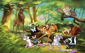 Bambi Google art, Disney animation, Cartoon , Animal friends HD wallpaper