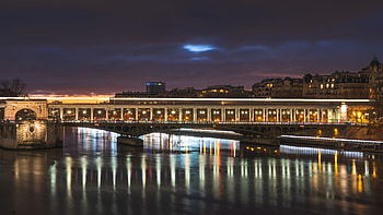Cities, Rivers, Night, Architecture, City, Building, Bridge HD wallpaper