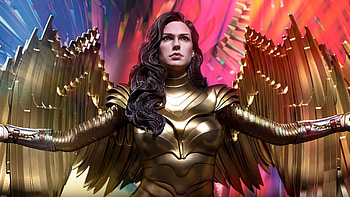 Wonder Woman 1984 Golden Wings, wonder-woman-1984, wonder-woman, superheroes, artwork HD wallpaper