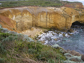 Great Ocean Road - Victoria - Australia, cave, cliff face, rocks, ocean HD wallpaper