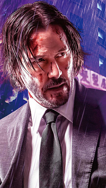Keanu Reeves, Hollywood actor, John Wick 3, PC HD phone wallpaper