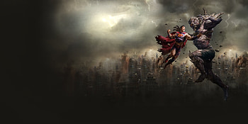 Superman Vs Doomsday, Vs, Superman, DC, Doomsday HD wallpaper