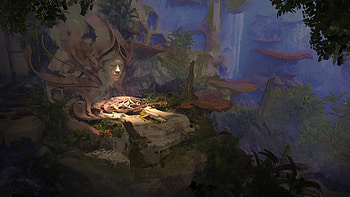 fantasy, temple HD wallpaper