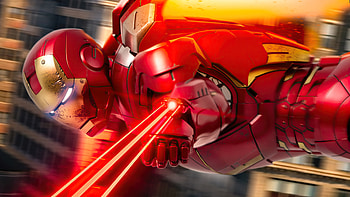 Iron Man Laser Flight, iron-man, superheroes, artist, artwork, digital-art HD wallpaper