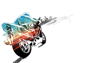 Bike, artist, bike, digital-art HD wallpaper