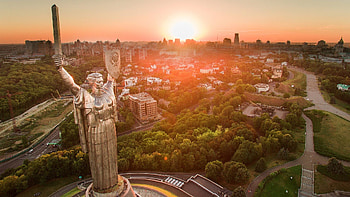 Kyiv Travels, Aerial view, Stunning footage, Captivating city HD wallpaper
