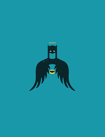 Batman, minimal, angel, art HD phone wallpaper