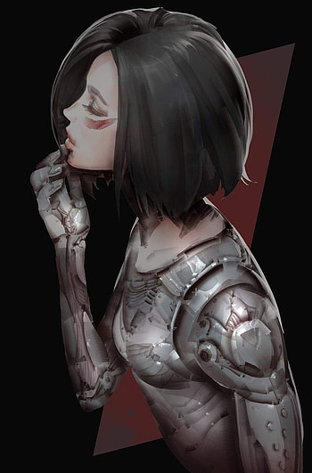 alita Battle angel, cyberpunk, anime HD phone wallpaper