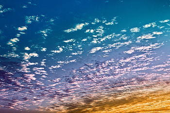 Clouds, sky, sunset, nature HD wallpaper