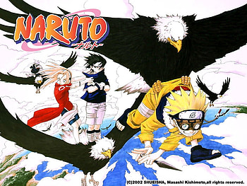 Naruto, fly, people, anime, bird HD wallpaper