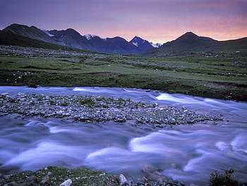 Nature, Rivers, Stones, Mountains, Mongolia, Altai HD wallpaper